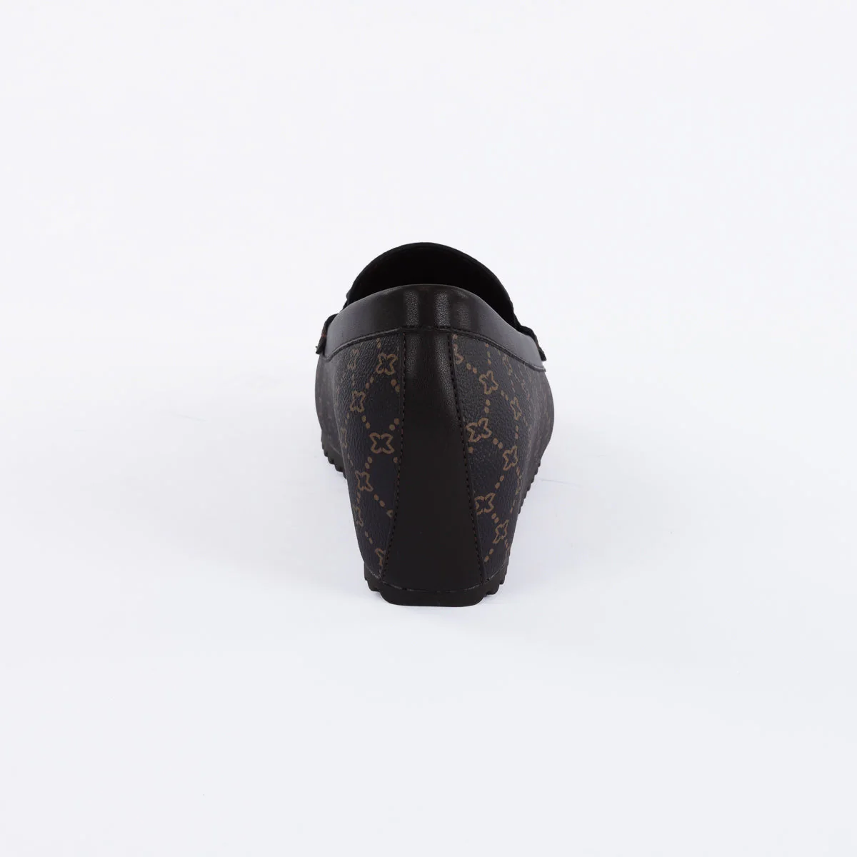 ANONAS MONOGRAM-WEDGE MOCCASINS-BROWN - Image 3