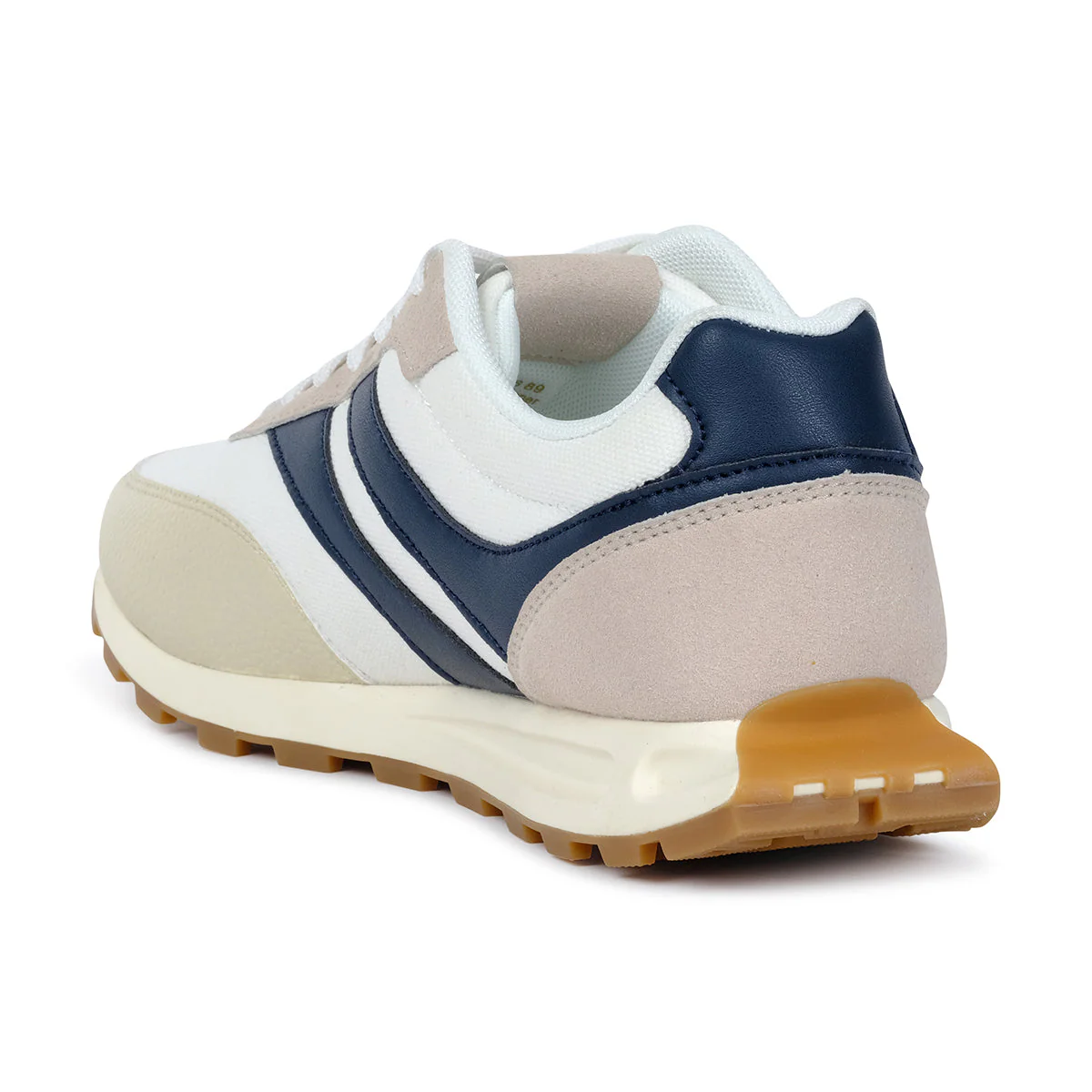 JAXEY MENS LACEUP SNEAKERS-BEIGE - Image 3