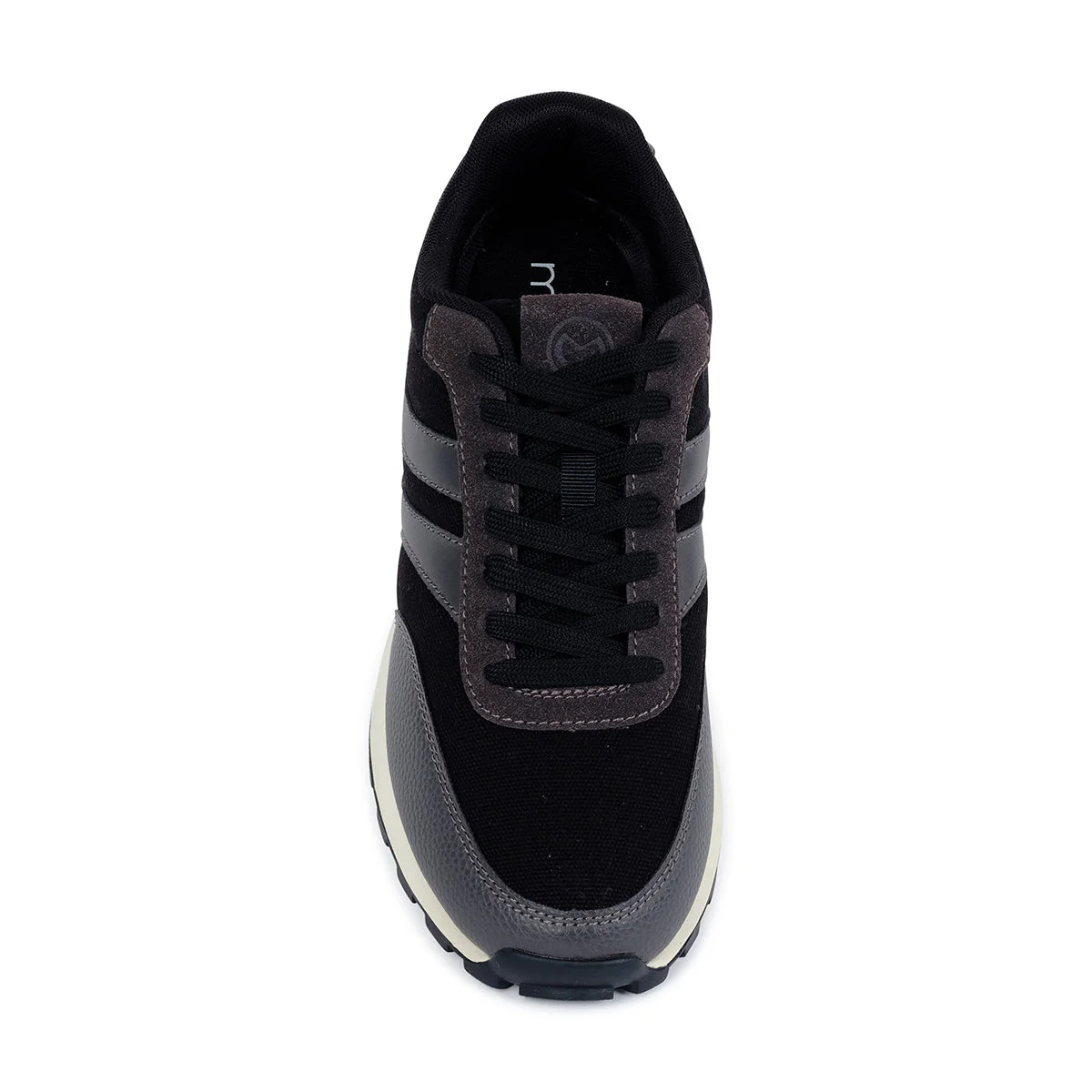 JAXEY MENS LACEUP SNEAKERS-BLACK - Image 4