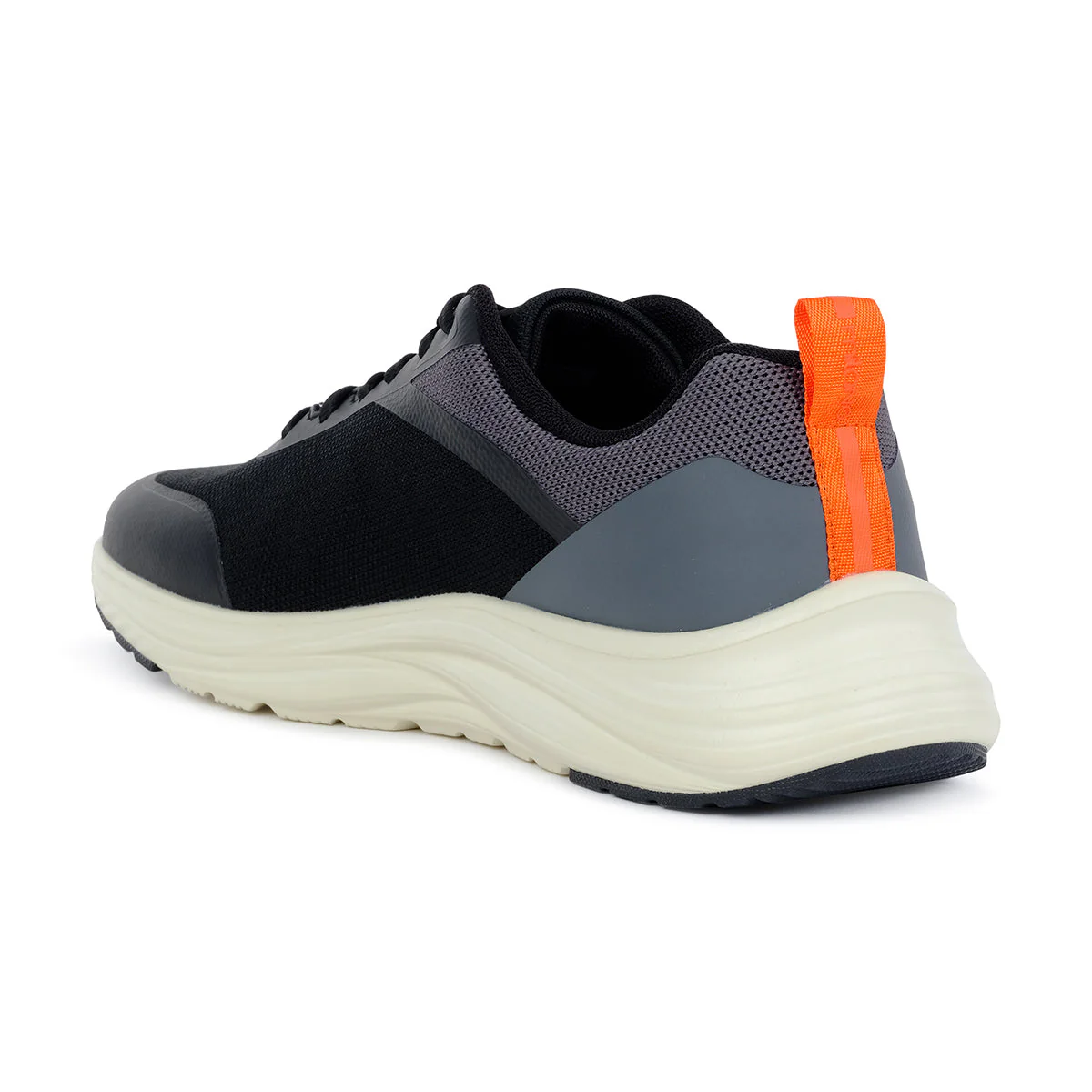 LENNOX MENS LACEUP TRAINERS-BLACK - Image 3