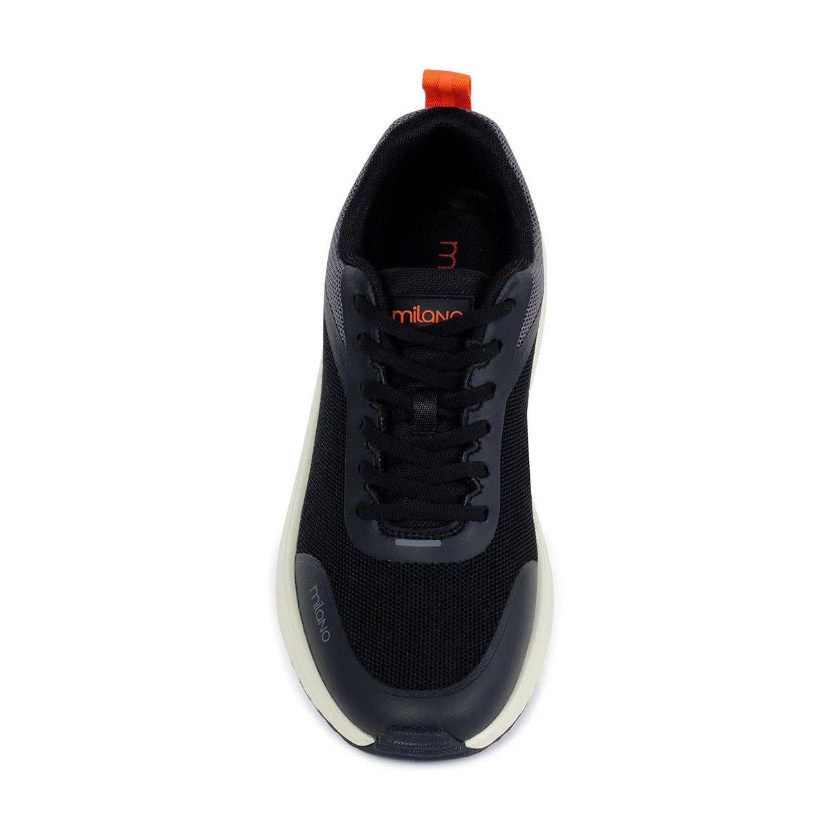LENNOX MENS LACEUP TRAINERS-BLACK - Image 4