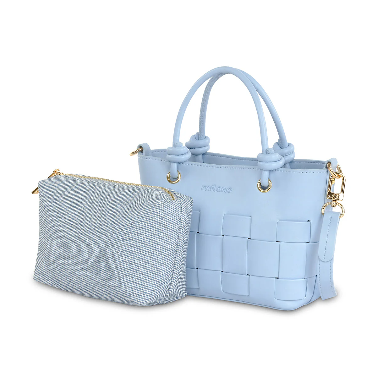 ORNELA MINI TOTE- Blue - Image 3