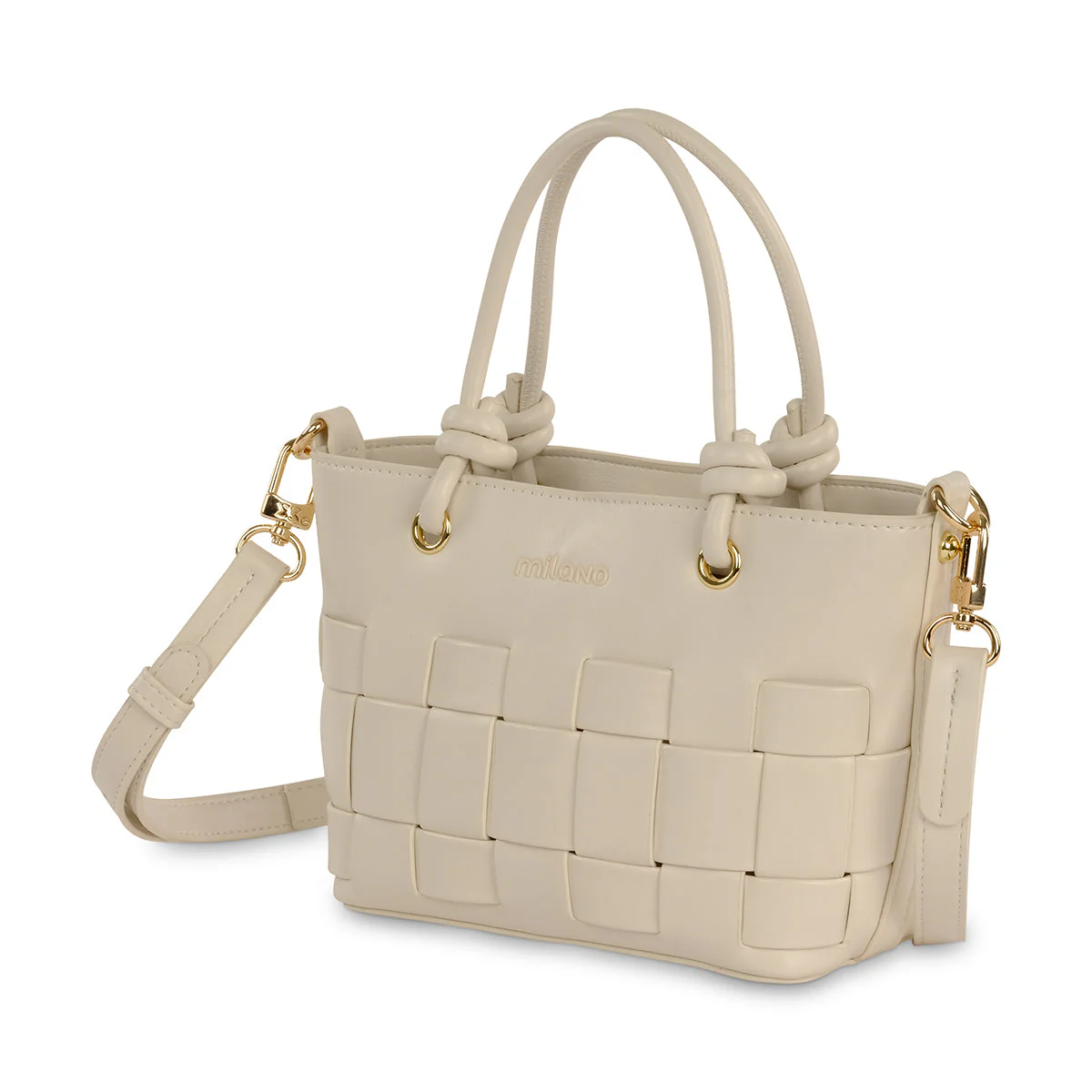 ORNELA MINI TOTE- Ivory - Image 4