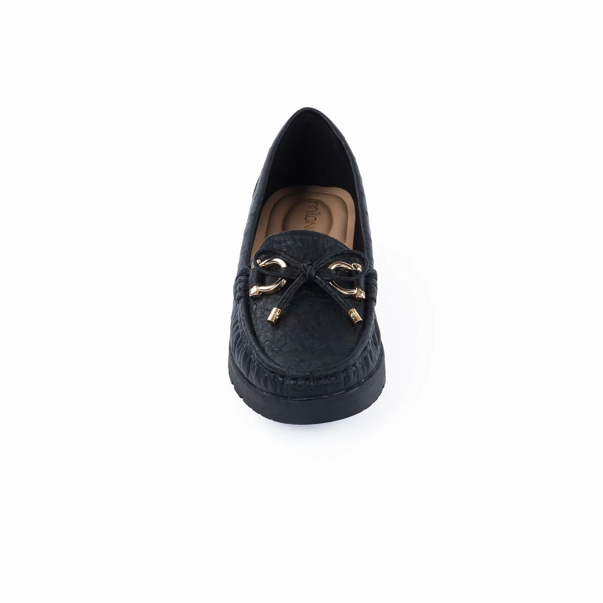 VADEHI-OSTRICH-MOCCASINS-BLACK - Image 4